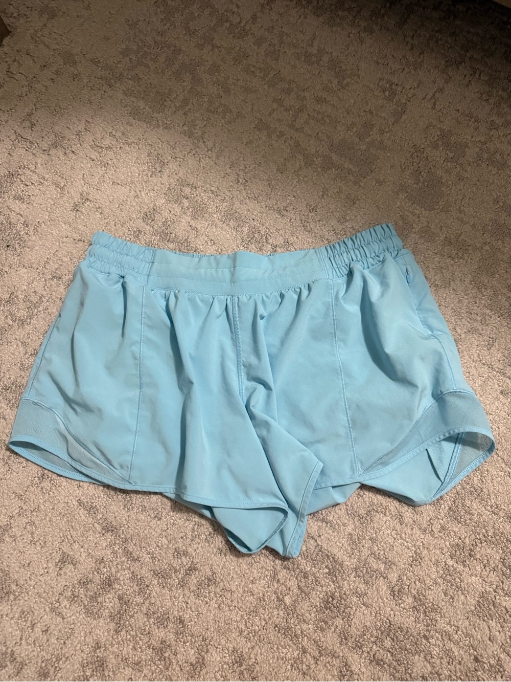 Blue Lululemon Hotty Hot Shorts Sz 12 4”